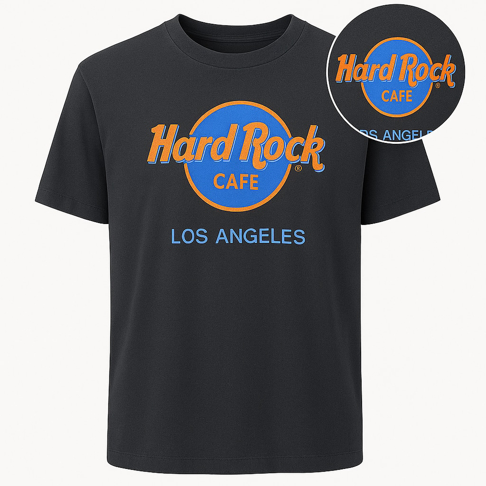 Hard Rock Cafe Los Angeles Graphic Tee (Tag Removed, L)